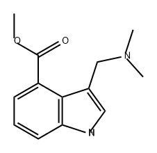 1H-Indole-4-carboxylic acid, 3-[(dimethylamino)methyl]-, methyl ester Struktur