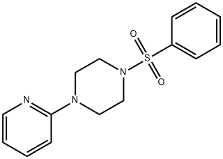 Piperazine, 1-(phenylsulfonyl)-4-(2-pyridinyl)- Struktur