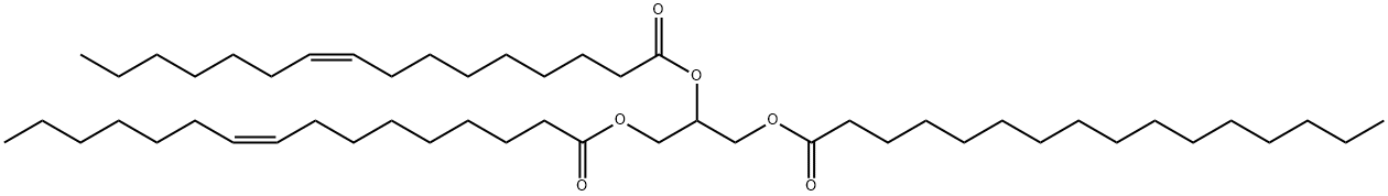 1,2-Dipalmitoleoyl-3-Palmitoyl-rac-glycerol Struktur