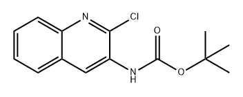 Carbamic acid, N-(2-chloro-3-quinolinyl)-, 1,1-dimethylethyl ester Struktur