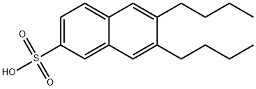 6,7-Dibutyl-2-naphthalenesulfonic acid Struktur