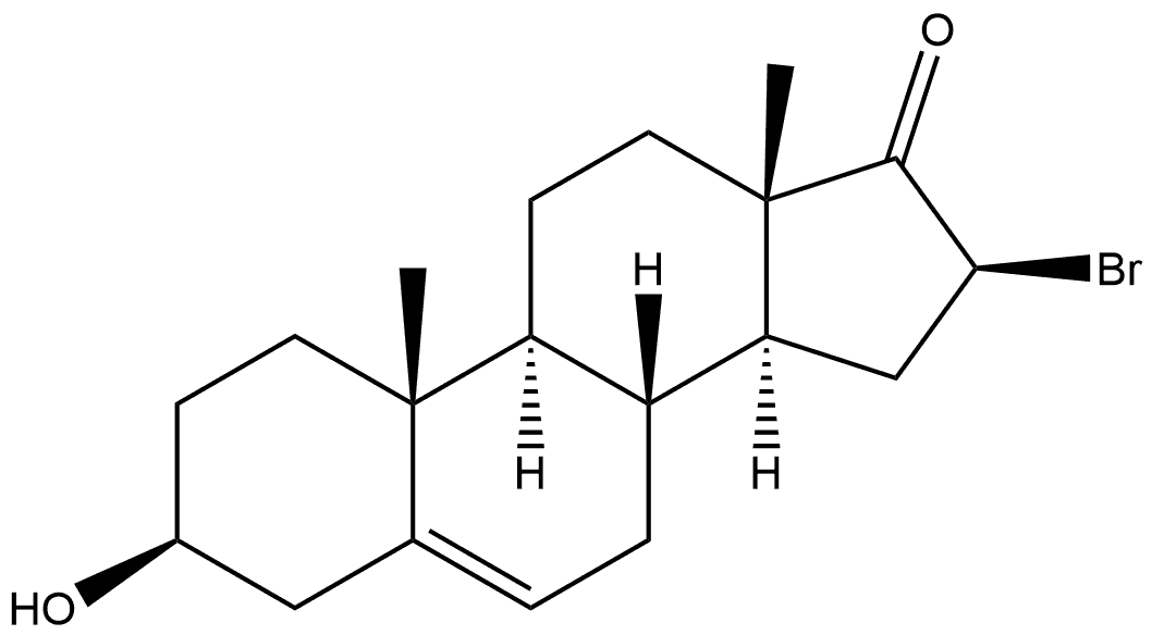 Androst-5-en-17-one, 16-bromo-3-hydroxy-, (3β,16β)-