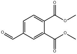 1,2-Benzenedicarboxylic acid, 4-formyl-, 1,2-dimethyl ester Struktur