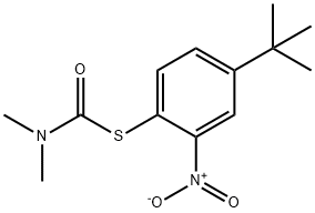 Carbamothioic acid, dimethyl-, S-[4-(1,1-dimethylethyl)-2-nitrophenyl] ester (9CI)