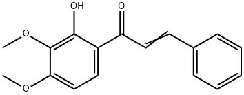 2-Propen-1-one, 1-(2-hydroxy-3,4-dimethoxyphenyl)-3-phenyl- Struktur