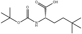 L-Norleucine, N-[(1,1-dimethylethoxy)carbonyl]-5,5-dimethyl- Struktur