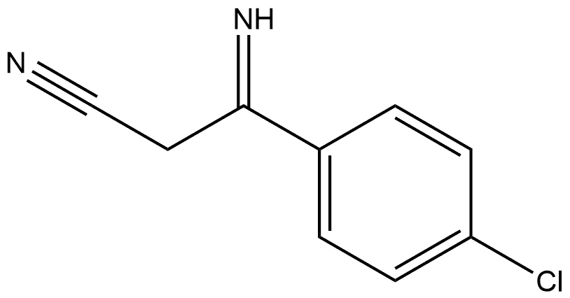 Benzenepropanenitrile, 4-chloro-β-imino- Struktur