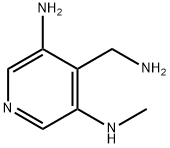 3,5-Pyridinediamine,4-(aminomethyl)-N-methyl-(9CI) Struktur