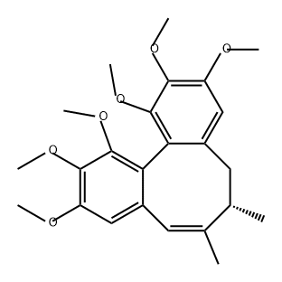 Dibenzo[a,c]cyclooctene, 5,6-dihydro-1,2,3,10,11,12-hexamethoxy-6,7-dimethyl-, (6S)- (9CI) Struktur