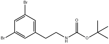 Carbamic acid, N-[2-(3,5-dibromophenyl)ethyl]-, 1,1-dimethylethyl ester Struktur