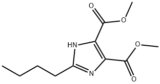 1H-Imidazole-4,5-dicarboxylic acid, 2-butyl-, 4,5-dimethyl ester Struktur