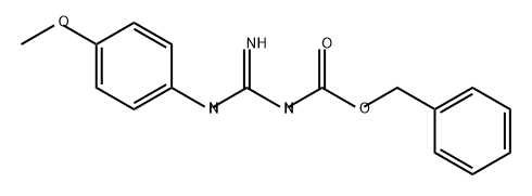 Carbamic acid, N-[imino[(4-methoxyphenyl)amino]methyl]-, phenylmethyl ester