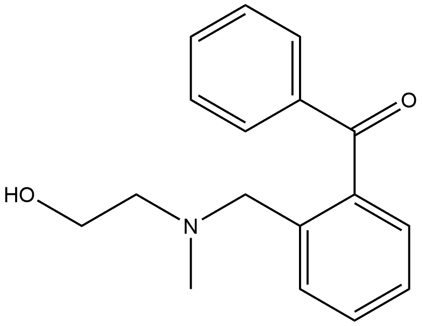 Methanone, [2-[[(2-hydroxyethyl)methylamino]methyl]phenyl]phenyl- Struktur