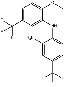 1,2-Benzenediamine, N1-[2-methoxy-5-(trifluoromethyl)phenyl]-4-(trifluoromethyl)- Struktur