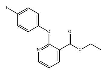 3-Pyridinecarboxylic acid, 2-(4-fluorophenoxy)-, ethyl ester