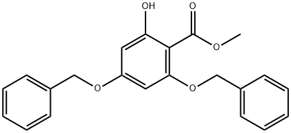 Methyl 4,6-Bisbenzyloxy-2-hydroxybenzoate Struktur