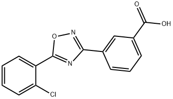 Benzoic acid, 3-[5-(2-chlorophenyl)-1,2,4-oxadiazol-3-yl]- Struktur