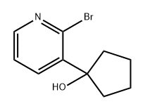 Cyclopentanol, 1-(2-bromo-3-pyridinyl)- Struktur