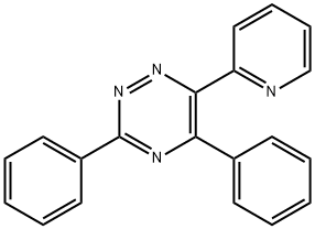 1,2,4-Triazine, 3,5-diphenyl-6-(2-pyridinyl)- Struktur