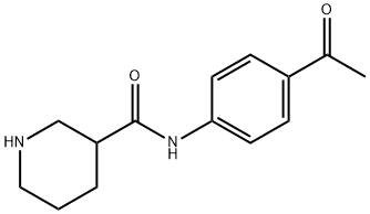 3-Piperidinecarboxamide,N-(4-acetylphenyl)-(9CI) Struktur