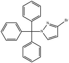 3-溴-1-三苯甲基-1H-吡唑, 786700-20-7, 結(jié)構(gòu)式