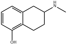 1-Naphthalenol, 5,6,7,8-tetrahydro-6-(methylamino)- Struktur