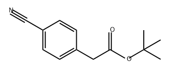 Benzeneacetic acid, 4-cyano-, 1,1-dimethylethyl ester Struktur