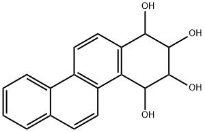 1,2,3,4-Chrysenetetrol, 1,2,3,4-tetrahydro- Struktur