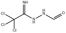 Ethanimidic acid, 2,2,2-trichloro-, 2-formylhydrazide Struktur