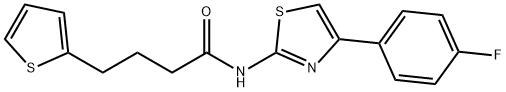 2-Thiophenebutanamide, N-[4-(4-fluorophenyl)-2-thiazolyl]- Struktur