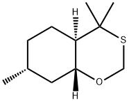 4H-1,3-Benzoxathiin, hexahydro-4,4,7-trimethyl-, (4aR,7R,8aR)- Struktur