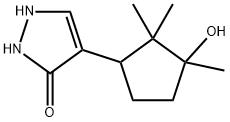 3H-Pyrazol-3-one,1,2-dihydro-4-(3-hydroxy-2,2,3-trimethylcyclopentyl)-(9CI) Struktur