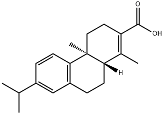 2-Phenanthrenecarboxylic acid, 3,4,4a,9,10,10a-hexahydro-1,4a-dimethyl-7-(1-methylethyl)-, (4aS,10aS)- Struktur