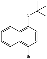 Naphthalene, 1-bromo-4-(1,1-dimethylethoxy)- Struktur