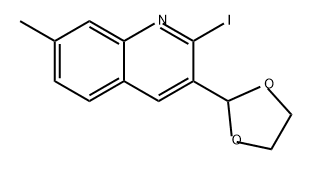 Quinoline, 3-(1,3-dioxolan-2-yl)-2-iodo-7-methyl-