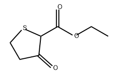 2-Thiophenecarboxylic acid, tetrahydro-3-oxo-, ethyl ester Struktur