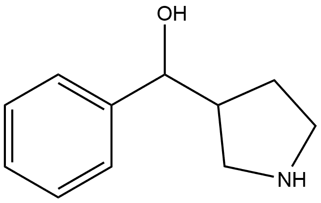 3-Pyrrolidinemethanol, α-phenyl- Struktur