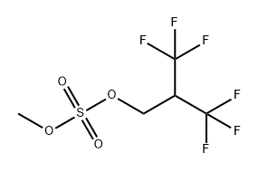 Sulfuric acid methyl=3,3,3-trifluoro-2-trifluoromethylpropyl ester Struktur