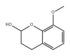 2H-1-Benzopyran-2-ol, 3,4-dihydro-8-methoxy- Struktur