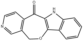 5H-Pyrido[4',3':5,6]oxepino[3,2-b]indol-5-one, 6,12-dihydro- Struktur