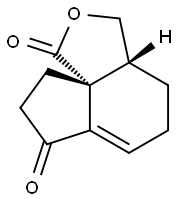 1H,7H-Indeno[3a,4-c]furan-1,7-dione,3,3a,4,5,8,9-hexahydro-,(3aR,9aR)-rel-(9CI) Struktur