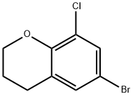 2H-1-Benzopyran, 6-bromo-8-chloro-3,4-dihydro- Struktur