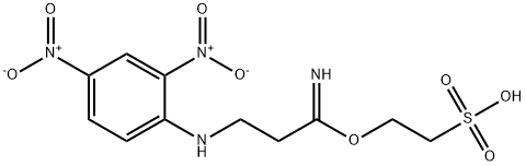 isethionyl 3-(N-2,4-dinitrophenyl)-aminopropioimidate Struktur