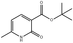 3-Pyridinecarboxylic acid, 1,2-dihydro-6-methyl-2-oxo-, 1,1-dimethylethyl ester Struktur