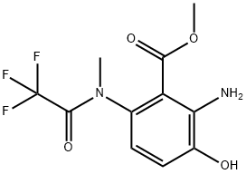 Benzoic acid, 2-amino-3-hydroxy-6-[methyl(2,2,2-trifluoroacetyl)amino]-, methyl ester