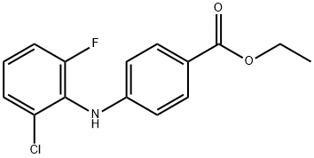 Benzoic acid, 4-[(2-chloro-6-fluorophenyl)amino]-, ethyl ester