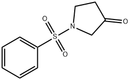 N-Benzenesulfonylpyrrolidin-3-one Struktur