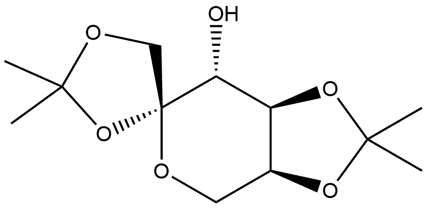 β-L-Fructopyranose, 1,2:4,5-bis-O-(1-methylethylidene)- Struktur