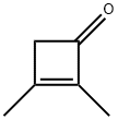 2-Cyclobuten-1-one, 2,3-dimethyl- Struktur