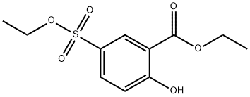 Benzoic acid, 5-(ethoxysulfonyl)-2-hydroxy-, ethyl ester Struktur